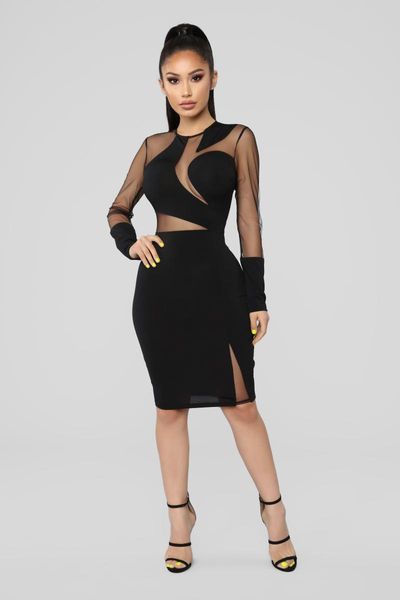 casual dresses 2021 women fashion black lace round neck long sleeve bodycon celebrity evening party vestidos bandage wholesale, Black;gray
casual dresses 2021 women fashion black lace round neck long sleeve bodycon celebrity evening party vestidos bandage wholesale, Black;gray