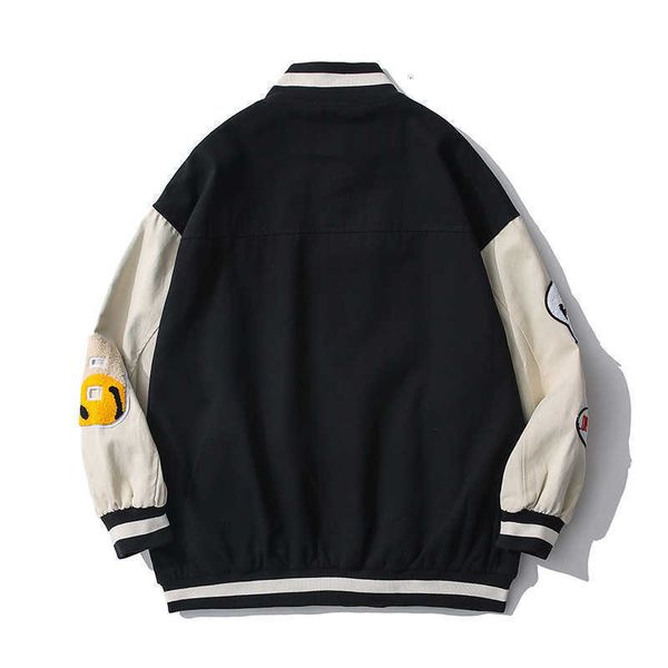jacket vibe baseball street letter embroidery color matching pilot trendy casual men's, Black;brown
jacket vibe baseball street letter embroidery color matching pilot trendy casual men's, Black;brown