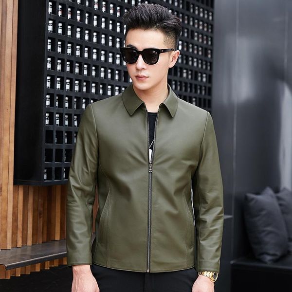 men's leather & faux 2021 sheepskin coat genuine jacket men spring autumn slim fit short mens jackets sy1906f j3912, Black
men's leather & faux 2021 sheepskin coat genuine jacket men spring autumn slim fit short mens jackets sy1906f j3912, Black