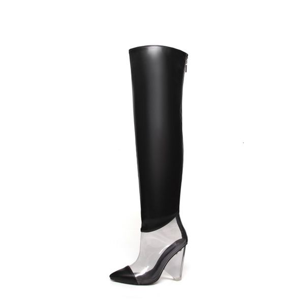 2021 new fall and black winter ladies on their knees boots wedge high-fashion heels transparent inferior women's shoes nrxf
2021 new fall and black winter ladies on their knees boots wedge high-fashion heels transparent inferior women's shoes nrxf