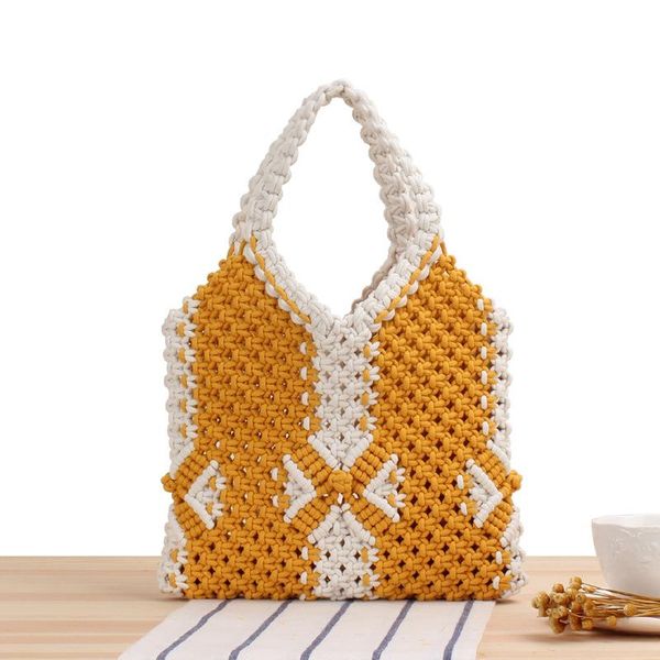 evening bags cotton string woven handbag ins mori style handmade net vacation beach casual straw bag
evening bags cotton string woven handbag ins mori style handmade net vacation beach casual straw bag
