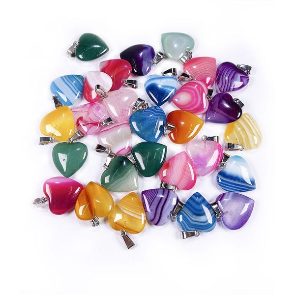 heart stone charms stripe agate pendant healing reiki crystal diy necklace earrings women fashion jewelry finding 20x20mm, Bronze;silver
heart stone charms stripe agate pendant healing reiki crystal diy necklace earrings women fashion jewelry finding 20x20mm, Bronze;silver