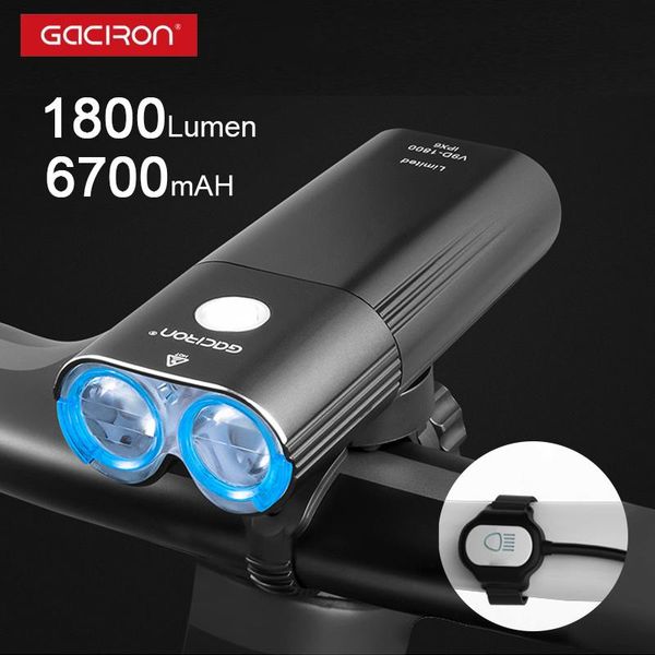 gaciron pro cycling headlight v9cp v9fp v9s v9d front lighting led lamp wide option internal battery 2500-6700mah 400-1800lumen
gaciron pro cycling headlight v9cp v9fp v9s v9d front lighting led lamp wide option internal battery 2500-6700mah 400-1800lumen