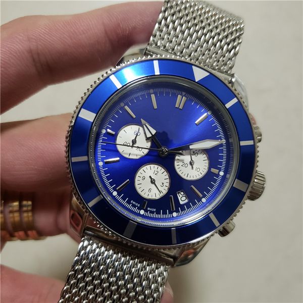 men's luxury outdoor adventure watch waterproof fine steel strap 44mm large dial aaa, Slivery;brown
men's luxury outdoor adventure watch waterproof fine steel strap 44mm large dial aaa, Slivery;brown