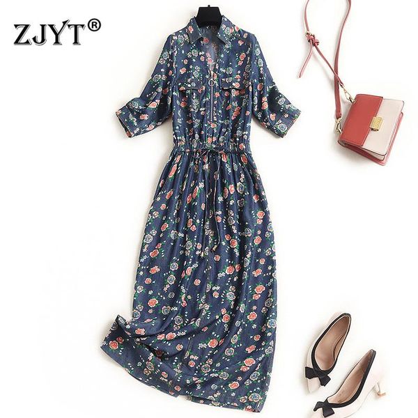 casual dresses high street fashion women spring clothes 2021 designers turn down collar floral print midi denim dress blue vestidos, Black;gray
casual dresses high street fashion women spring clothes 2021 designers turn down collar floral print midi denim dress blue vestidos, Black;gray