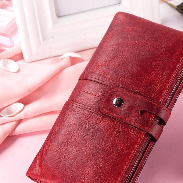 fashion brand female wallet genuine leather coin purse vintage zip vallet money bags long walet for women clutch portomonee, Red;black
fashion brand female wallet genuine leather coin purse vintage zip vallet money bags long walet for women clutch portomonee, Red;black