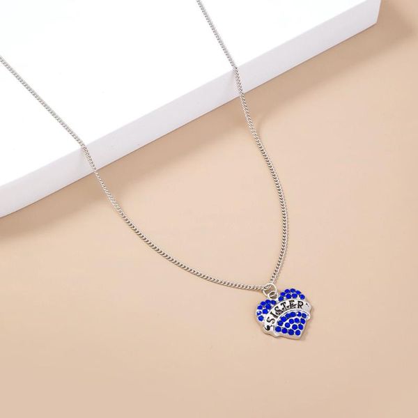 chains heart clear pink blue crystal sister sis pendant necklace daughter women girls jewelry family party gifts collar, Silver
chains heart clear pink blue crystal sister sis pendant necklace daughter women girls jewelry family party gifts collar, Silver