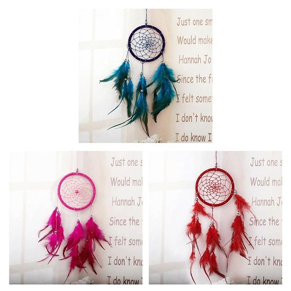 decorative objects & figurines dream catcher handmade feathers ornament wall car hanging decor 
decorative objects & figurines dream catcher handmade feathers ornament wall car hanging decor