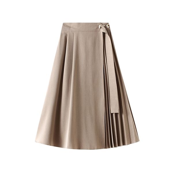 autumn winter women long pleated skirts vintage french fashion high waist a-line casual irregular loose female clothing 211120, Black
autumn winter women long pleated skirts vintage french fashion high waist a-line casual irregular loose female clothing 211120, Black