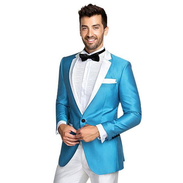 men's suits & blazers blue wedding tuxedo for groom 2 piece slim fit men set notch lapel custom prom business boyfriend jacket with pan, White;black
men's suits & blazers blue wedding tuxedo for groom 2 piece slim fit men set notch lapel custom prom business boyfriend jacket with pan, White;black