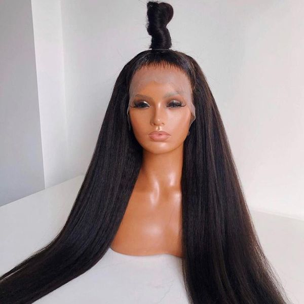 lace wigs 30in transparent kinky straight front human hair 250% density brazilian for women preplucked baby, Black;brown
lace wigs 30in transparent kinky straight front human hair 250% density brazilian for women preplucked baby, Black;brown