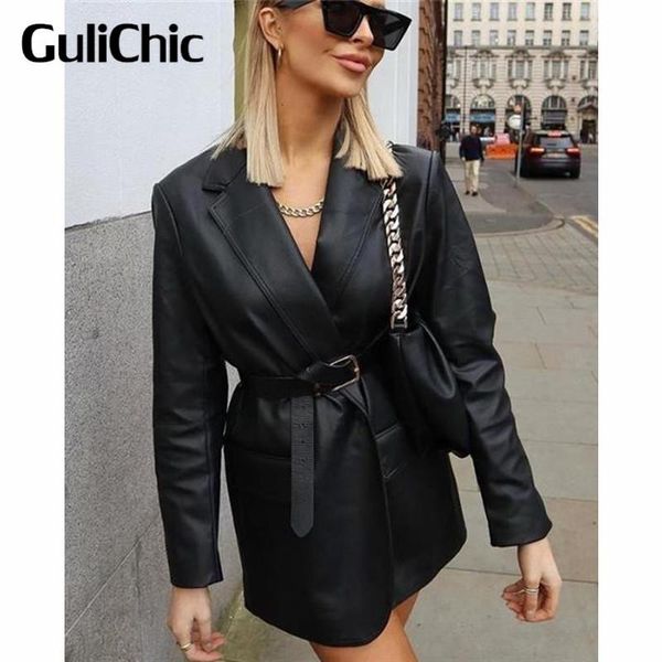 women's leather & faux 7.16 gulichic sheepskin coat genuine female fashion designer single button jackets, Black
women's leather & faux 7.16 gulichic sheepskin coat genuine female fashion designer single button jackets, Black