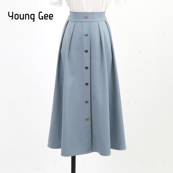 skirts young gee fashion 2021 summer autumn bottom pleated button high waist elastic mid women tulle saia midi faldas, Black
skirts young gee fashion 2021 summer autumn bottom pleated button high waist elastic mid women tulle saia midi faldas, Black