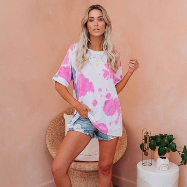 2021 new vero em torno do pescoo solto camiseta de manga curta mulheres s moda rua tie dye gradiente feminino t cor das senhoras camiset, White
2021 new vero em torno do pescoo solto camiseta de manga curta mulheres s moda rua tie dye gradiente feminino t cor das senhoras camiset, White