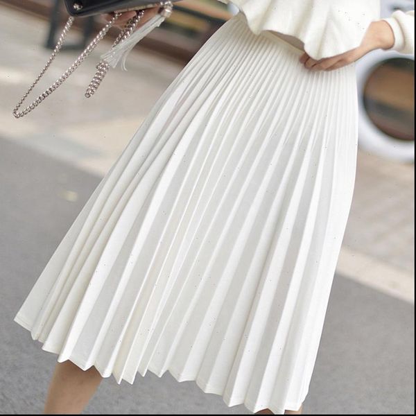 elegant white pleated skirt women 2021 fashion high waist midi skirt female a line women pleated skirt jupe, Black
elegant white pleated skirt women 2021 fashion high waist midi skirt female a line women pleated skirt jupe, Black