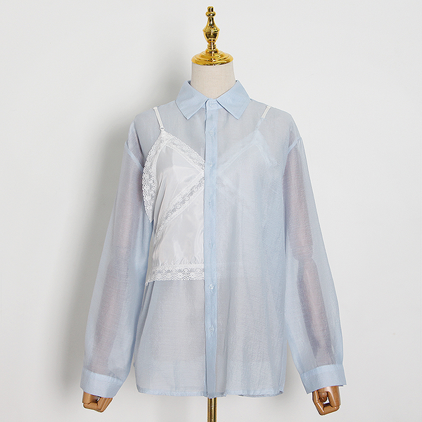 casual two piece set for women lapel long sleeve shirt patchwork lace sling oversized sets female 2021 fall fashion, White
casual two piece set for women lapel long sleeve shirt patchwork lace sling oversized sets female 2021 fall fashion, White