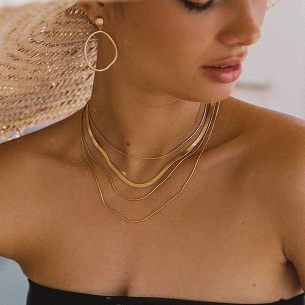 chains basic snake chain necklaces for women, casual simple stainless steel statement choker neck,party street daily jewelry, Silver
chains basic snake chain necklaces for women, casual simple stainless steel statement choker neck,party street daily jewelry, Silver