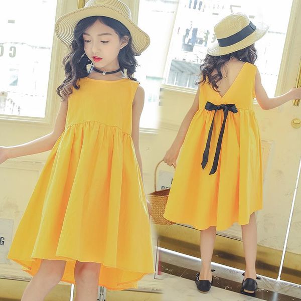 girl's dresses teenage girls for party and wedding summer 2021 sleeveless cotton dress princess yellow vestidos 10 12 years, Red;yellow
girl's dresses teenage girls for party and wedding summer 2021 sleeveless cotton dress princess yellow vestidos 10 12 years, Red;yellow