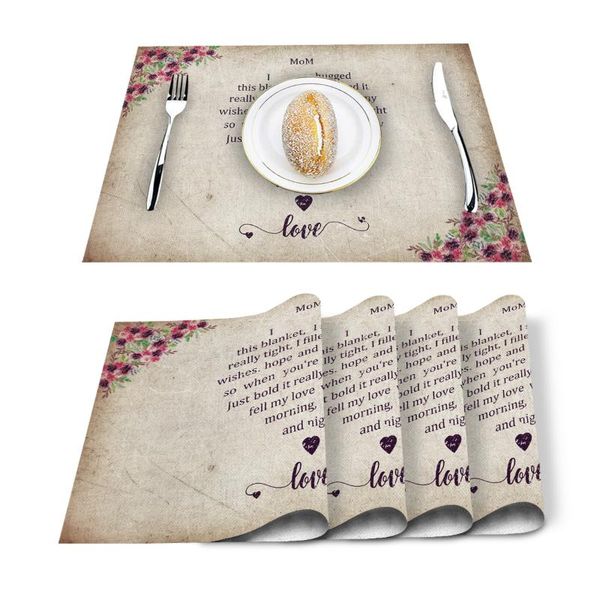 table runner 4/6pcs mothers day flower text retro kitchen placemat set dining mats cotton linen pad bowl cup mat home decor
table runner 4/6pcs mothers day flower text retro kitchen placemat set dining mats cotton linen pad bowl cup mat home decor