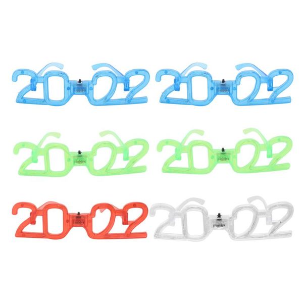 party decoration 6pcs 2022 year celebration props fashionable flashing glasses 
party decoration 6pcs 2022 year celebration props fashionable flashing glasses