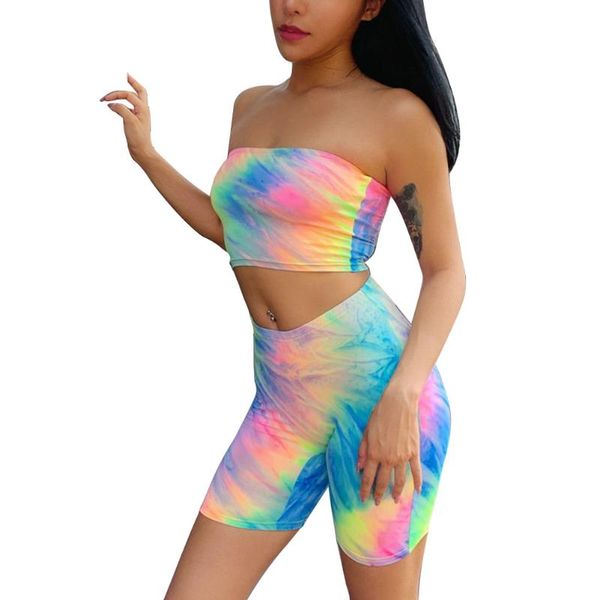 women's tracksuits summer women outfits two pieces set tie-dye print tube + shorts casual off shoulder clothing sleeveless suits, Gray
women's tracksuits summer women outfits two pieces set tie-dye print tube + shorts casual off shoulder clothing sleeveless suits, Gray