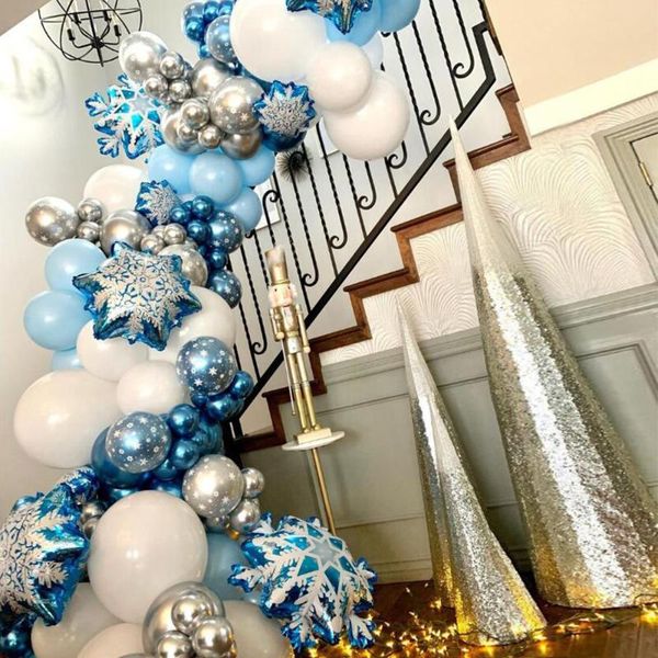 116pcs snowflake balloon garland arch kit boy girl birthday party balloons ice snow queen metal balloon baby shower decorations
116pcs snowflake balloon garland arch kit boy girl birthday party balloons ice snow queen metal balloon baby shower decorations