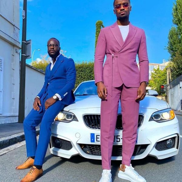 men's suits & blazers 2022 autumn pink elegant 2 pieces jacket with pants smart casual men trajes de hombre for party groomsmen tuxedos, White;black
men's suits & blazers 2022 autumn pink elegant 2 pieces jacket with pants smart casual men trajes de hombre for party groomsmen tuxedos, White;black