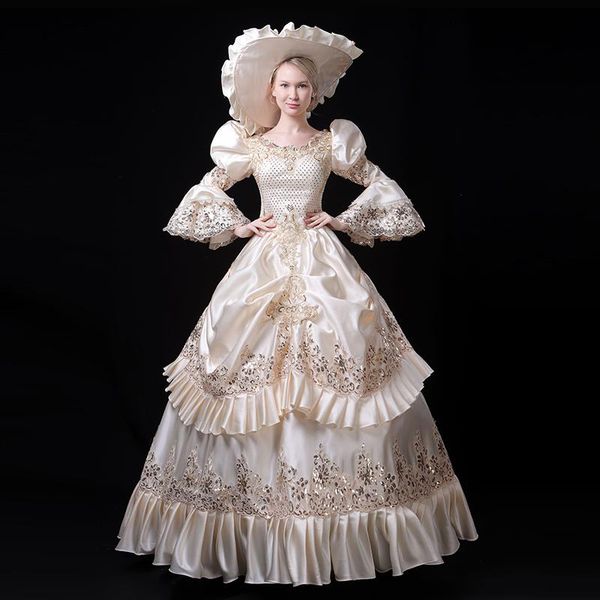 casual dresses upscale white antique dress victorian stage gown carnivale parade costume, Black;gray
casual dresses upscale white antique dress victorian stage gown carnivale parade costume, Black;gray