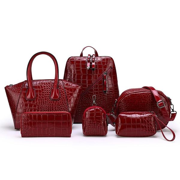 waist bags black euro-american style alligator print tote bag of 2021 multi-functional one-shoulder and backpack six-piece for women
waist bags black euro-american style alligator print tote bag of 2021 multi-functional one-shoulder and backpack six-piece for women