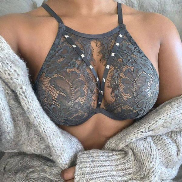 bras transparent halter exotic tanks porno cropped rivet bralette women's bra hollow lace lingerie underwear push up, Red;black
bras transparent halter exotic tanks porno cropped rivet bralette women's bra hollow lace lingerie underwear push up, Red;black