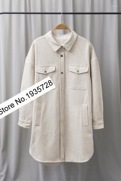 women's wool & blends ladies stylish fashion long sleeve lapel woolen single-breasted coat, Black
women's wool & blends ladies stylish fashion long sleeve lapel woolen single-breasted coat, Black