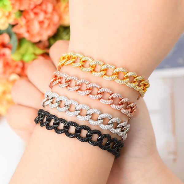 bangle personality luxury shiny cz fine chains women man couple bracelet super gift for friends lover unexpect surprise, Black
bangle personality luxury shiny cz fine chains women man couple bracelet super gift for friends lover unexpect surprise, Black