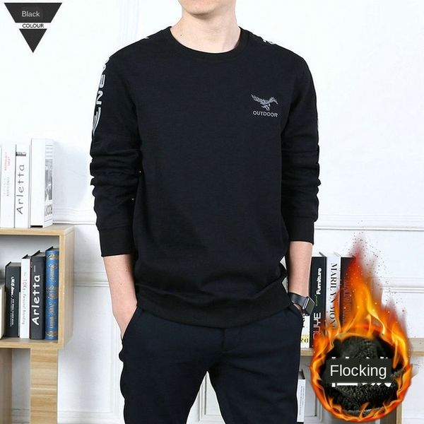 shield men's loose size plus neck round velvet long thickened warm large sleeve pullover sweater kg-617, Black
shield men's loose size plus neck round velvet long thickened warm large sleeve pullover sweater kg-617, Black