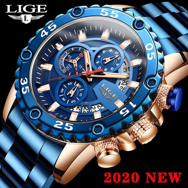 wristwatches lige blue watch men sports chronograph luxurywatches brand waterproof quartz wrist watches for clock relogio masculino, Slivery;brown
wristwatches lige blue watch men sports chronograph luxurywatches brand waterproof quartz wrist watches for clock relogio masculino, Slivery;brown