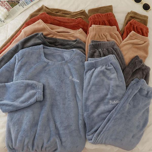 men's sleepwear extra thick pajamas women can wear warm plush in spring and autumn, Black;brown
men's sleepwear extra thick pajamas women can wear warm plush in spring and autumn, Black;brown