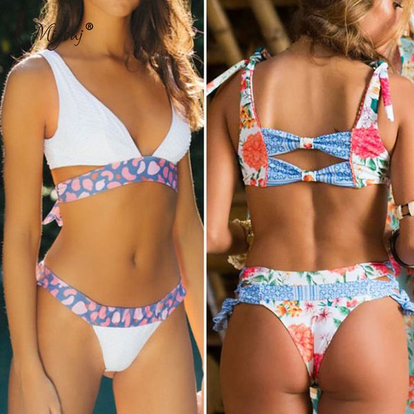 miyouj deep v neck bikini floral print swimsuit biquinis feminino new bow swimwear lace up bikini set bathing suit women bikins 210315, White;black
miyouj deep v neck bikini floral print swimsuit biquinis feminino new bow swimwear lace up bikini set bathing suit women bikins 210315, White;black