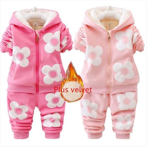 children clothing autumn winter toddler girls clothes hooded costume outfit suit plus velvet warm newborn sets, White
children clothing autumn winter toddler girls clothes hooded costume outfit suit plus velvet warm newborn sets, White