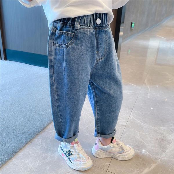 jeans girl solid color children's casual style trousers for children spring autumn clothes, Blue
jeans girl solid color children's casual style trousers for children spring autumn clothes, Blue