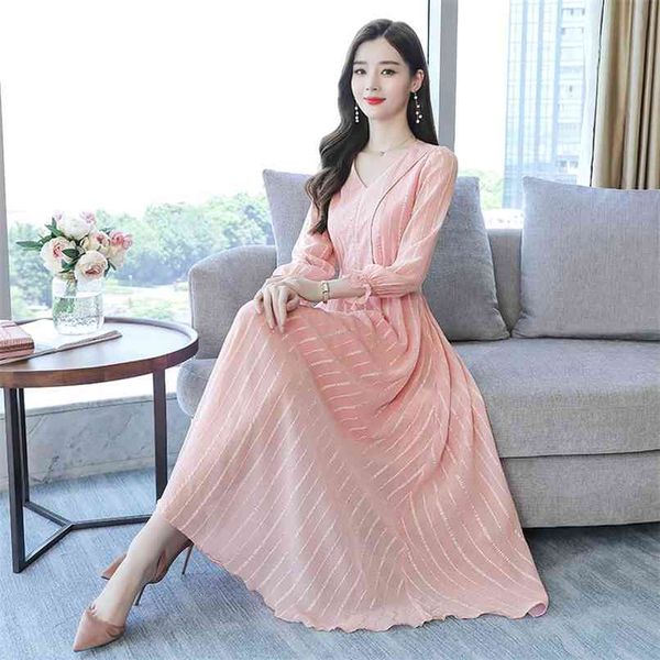 female solid striped chiffon beach maxi dress autumn 3xl plus size long sleeve elegant vintage women bodycon vestidos 210528, Black;gray
female solid striped chiffon beach maxi dress autumn 3xl plus size long sleeve elegant vintage women bodycon vestidos 210528, Black;gray