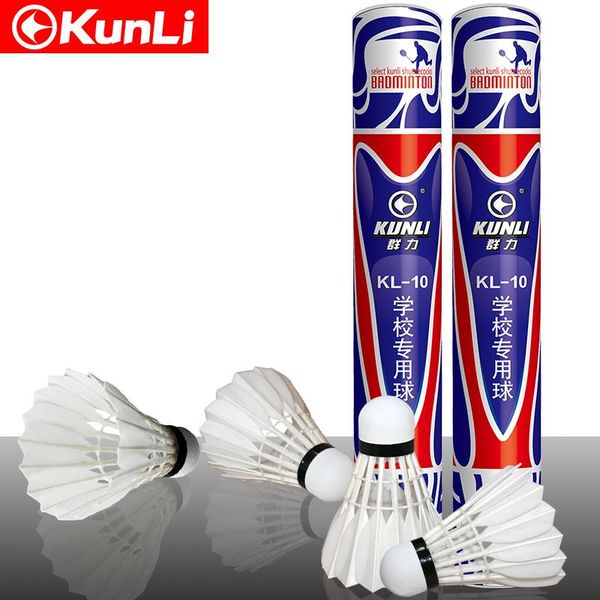 12pcs/tube original kunli-10 shuttlecock badminton water duck feather shuttlecock pu cork for training ing
12pcs/tube original kunli-10 shuttlecock badminton water duck feather shuttlecock pu cork for training ing