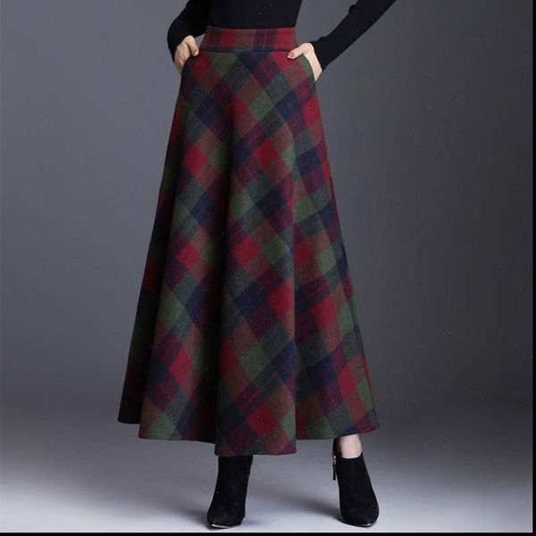 plaid tall waist long skirts for women autumn winter elegant korean fashion maxi skirt mom plus size loose wool skirt, Black
plaid tall waist long skirts for women autumn winter elegant korean fashion maxi skirt mom plus size loose wool skirt, Black