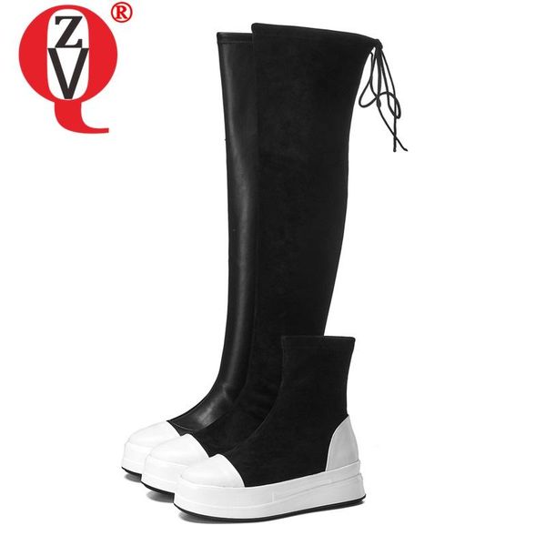 boots zvq winter concise mixed colors over knee outside high heels platform zip genuine leather women shoes drop, Black
boots zvq winter concise mixed colors over knee outside high heels platform zip genuine leather women shoes drop, Black