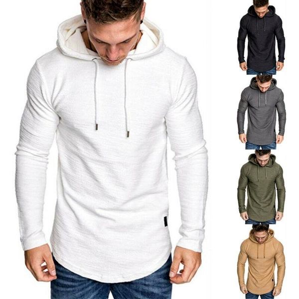 men's t-shirts soild colour hooded drawstring t-shirt long sleeve comfy pullover, White;black
men's t-shirts soild colour hooded drawstring t-shirt long sleeve comfy pullover, White;black
