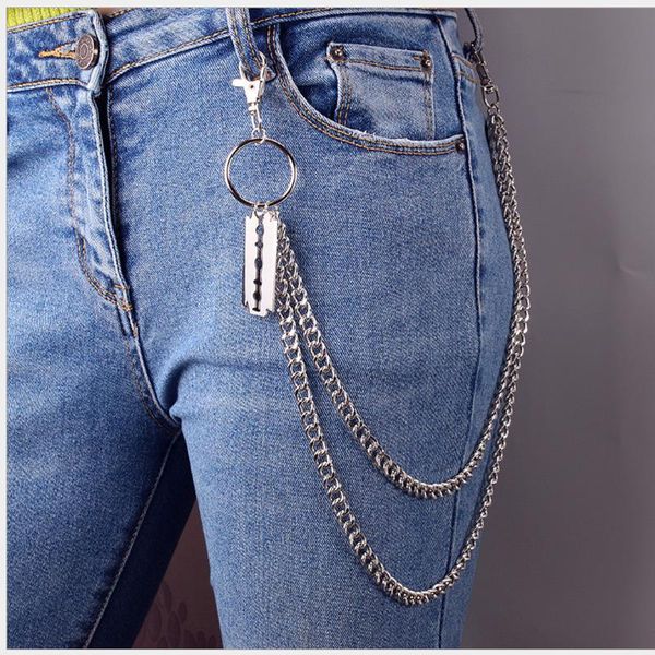 cool punk hip hop disco chain belt super fire pants chain phants zipper men and women, Black;brown
cool punk hip hop disco chain belt super fire pants chain phants zipper men and women, Black;brown