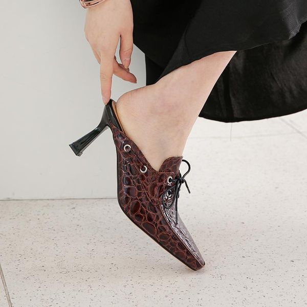 slippers large size 34-43 woman summer square head high heels sandals fashion mules slipper shoes, Black
slippers large size 34-43 woman summer square head high heels sandals fashion mules slipper shoes, Black