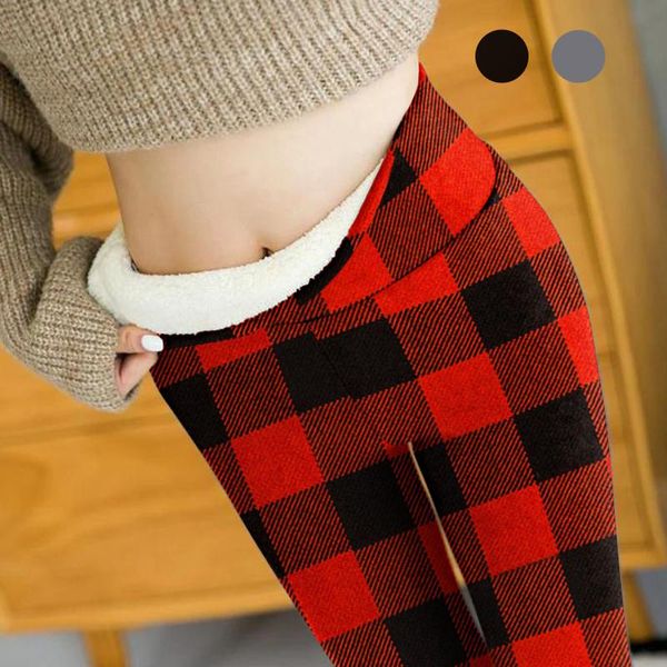 women's leggings 45# autumn winter plus velvet women thick fleece wool thermal pants size plaid print warm trousers, Black
women's leggings 45# autumn winter plus velvet women thick fleece wool thermal pants size plaid print warm trousers, Black