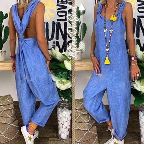 2021 new women casual strappy backless bodysuit summer cotton linen rompers girls sleeveless bib overalls long harem jumpsuits gjeu, Black
2021 new women casual strappy backless bodysuit summer cotton linen rompers girls sleeveless bib overalls long harem jumpsuits gjeu, Black