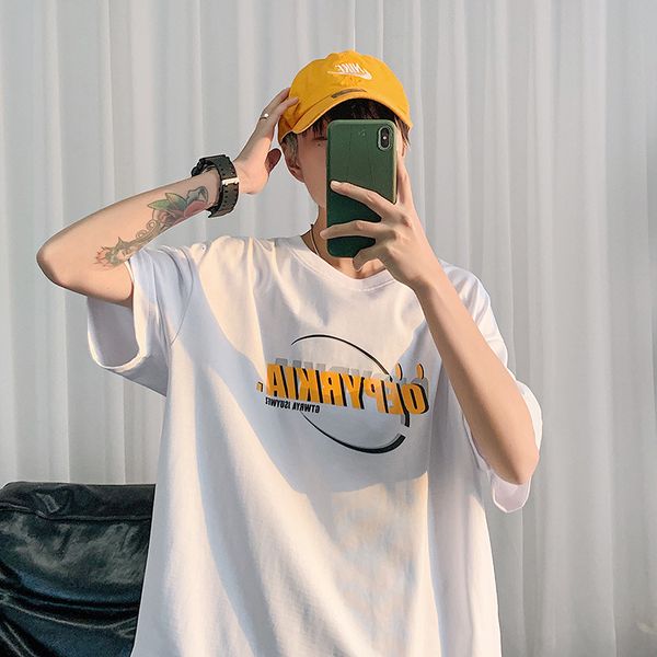 men's t shirts printed t-shirt 2021 spring summer sleeve bottomed shirt loose brand cotton short, White;black
men's t shirts printed t-shirt 2021 spring summer sleeve bottomed shirt loose brand cotton short, White;black