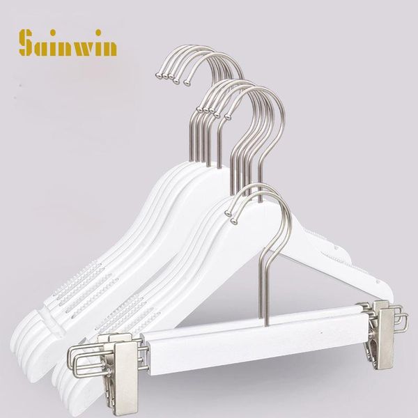 10pcs/lot solid wood hanger non-slip clothes hangers white wooden coat hangers(30pcs can logo)
10pcs/lot solid wood hanger non-slip clothes hangers white wooden coat hangers(30pcs can logo)