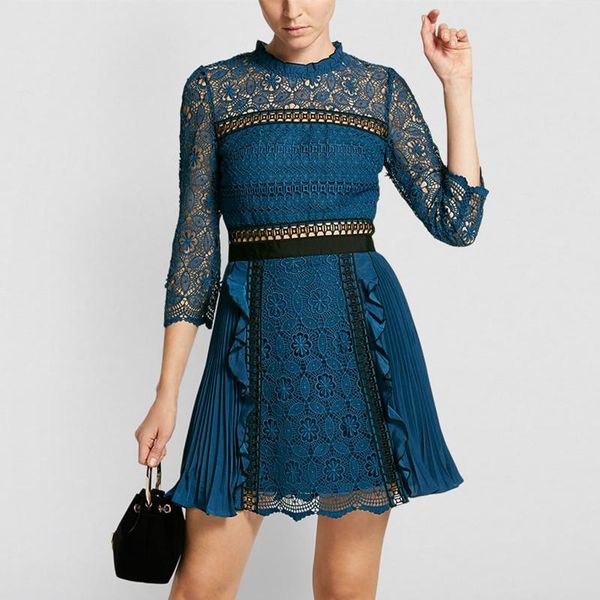 casual dresses fashion week women's 2021 runway see through lace patchwork pleated chiffon blue female tunic birthday dress, Black;gray
casual dresses fashion week women's 2021 runway see through lace patchwork pleated chiffon blue female tunic birthday dress, Black;gray